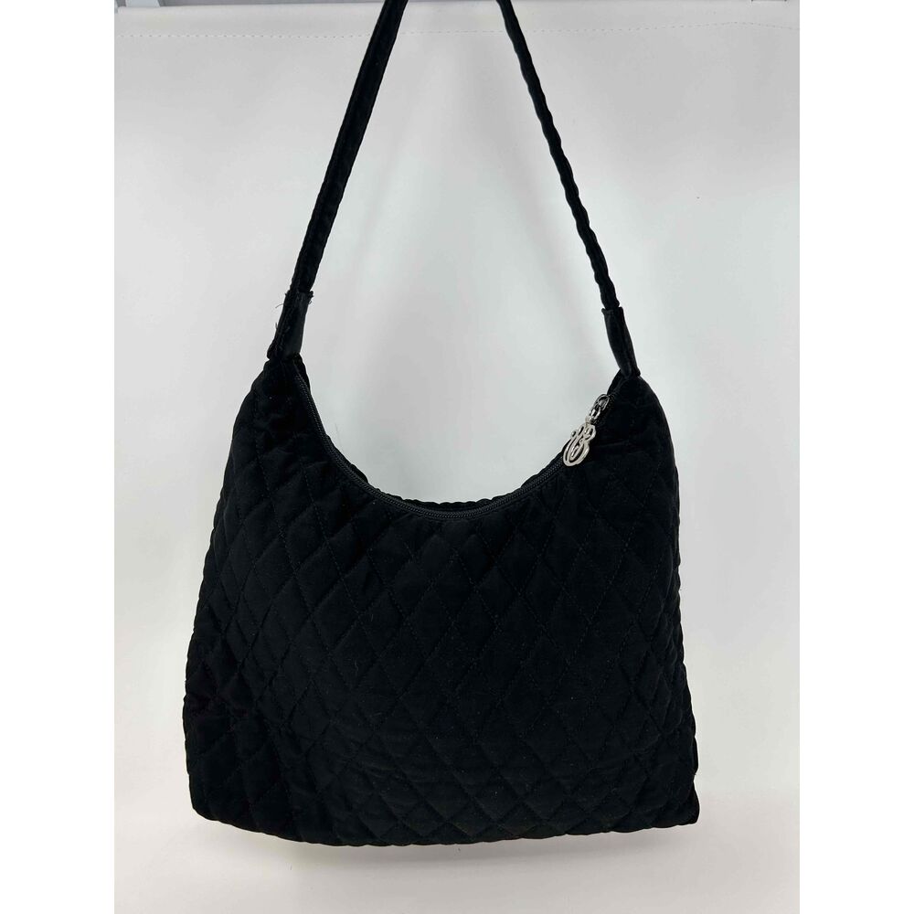 Vera Bradley Purse Handbag Shoulder Bag Black Quilted Classic Washable